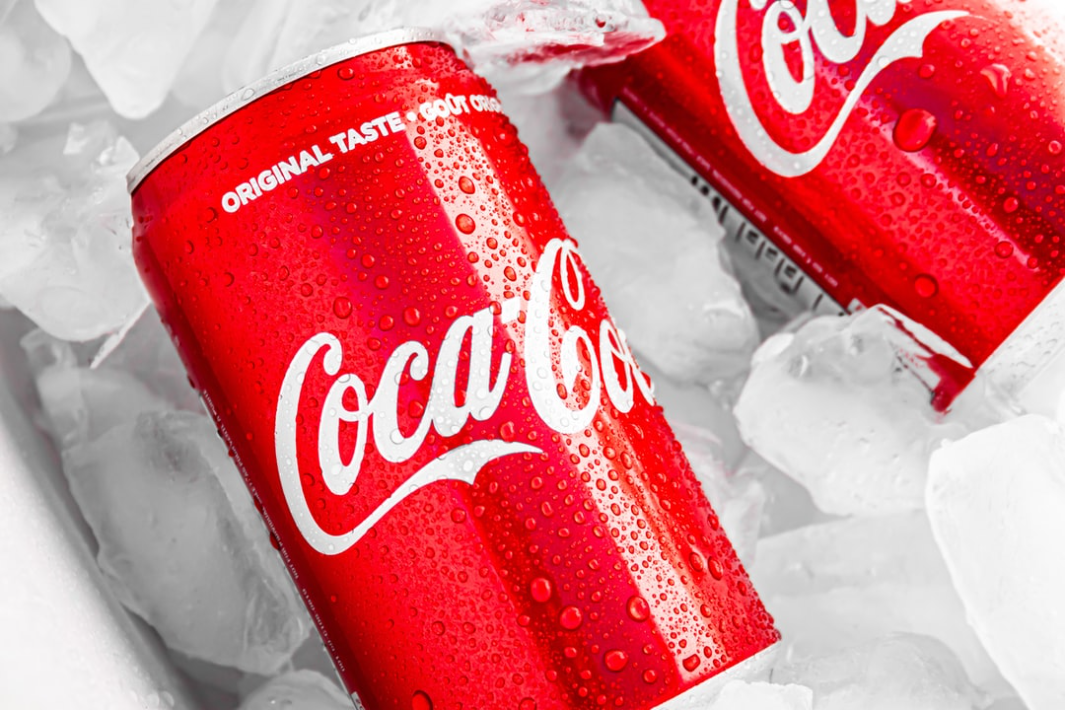 Coca Cola Cans In Ice